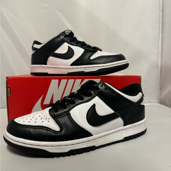 Size 10 Nike Dunk Low Black White